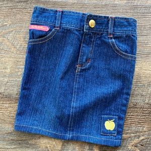 Apple bottom toddler skirt